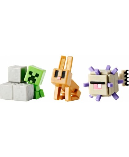 Minecraft Mini Figures 3 Pack - Guardian/Creeper/Rabbit