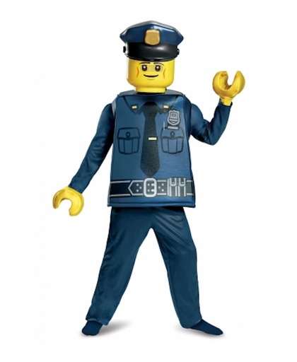 Deluxe Lego® politie kostuum voor kinderen - Verkleedkleding - 104/110