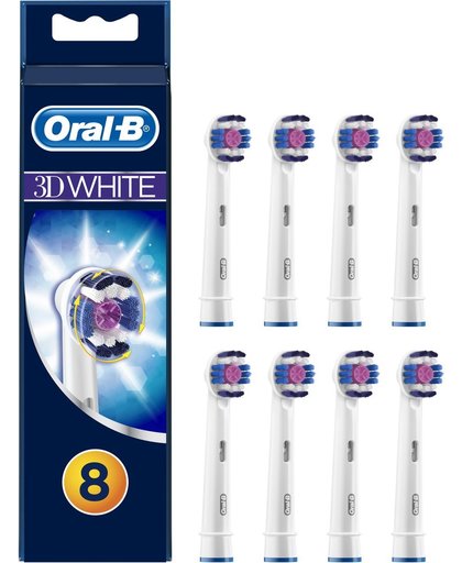 Oral-B 3DWhite - 8 Stuks - Opzetborstels