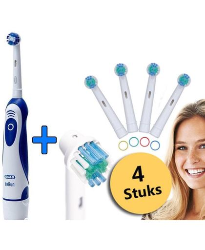 Oral-B  tandenborstel op batterij - AdvancePower - elektrische tandenborstel - inclusief 4 basic opzetborsteljes geschikt voor Oral-B