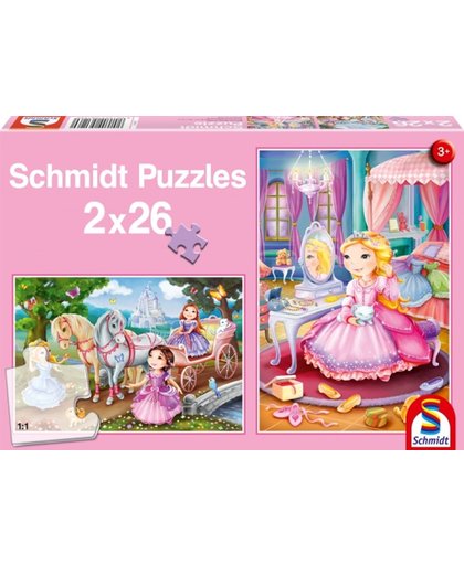Fairytale Princesses, 2x26 pcs - Kinderpuzzel