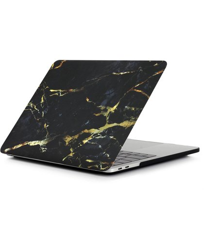 Mattee Marble Hard Case Cover MacBook Pro 13" (USB-C) - Black Gold