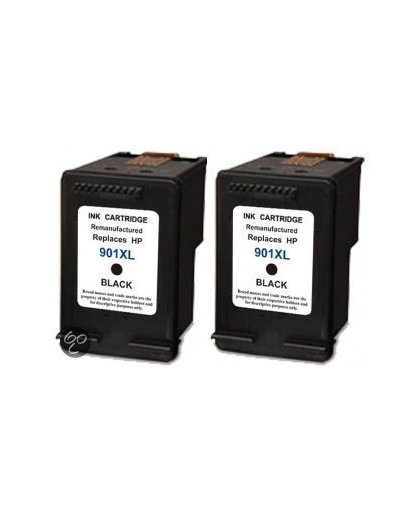Merkloos - Inktcartridge / Alternatief voor de HP 901XL / Zwart