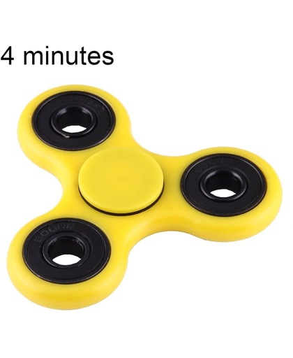 Fidget Spinner Toy Stress rooducer Anti-Anxiety Toy voor Children en Adults,  4 Minutes Rotation Time, Hybrid Ceramic Bearing + POM materiaal(geel)