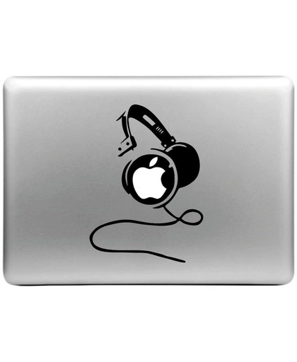 Koptelefoon Schuin - MacBook Decal Sticker