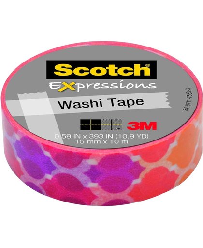 15x Scotch Expressions washi tape, 15mmx10 m, sunset