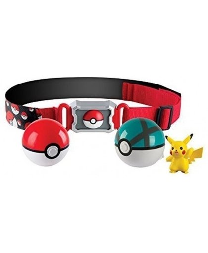 Pokemon Clip & Carry Pokeball Belt (Pikachu + Net Ball)