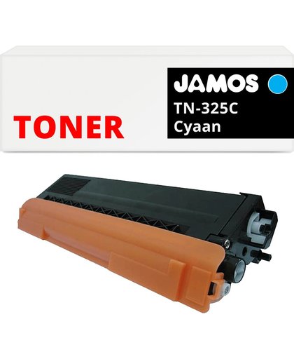 Jamos - Tonercartridge / Alternatief voor de Brother TN-325C Toner Cyaan