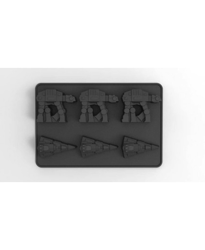 STAR WARS - Silicon Ice Tray AT-AT & Star Destroyer x12