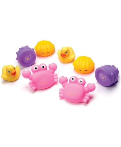 Playgro Bathtime Squirtees Badspeelgoed Roze, Paars, Geel