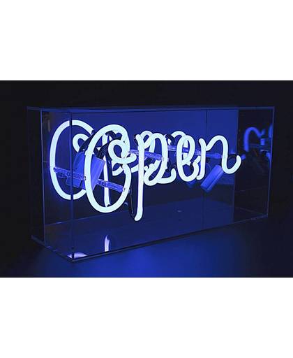 Plexi Neon Sign Box 'Open' - Locomocean