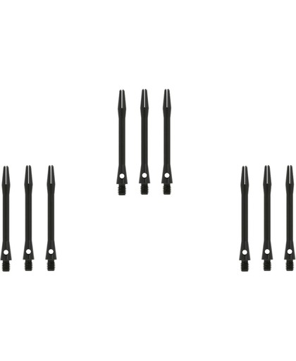 Dragon darts - 3 sets (9 stuks) - aluminium - dart shafts - zwart - medium - darts shafts
