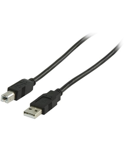 Valueline 5m, USB 2.0 A - B 5m USB A USB B Mannelijk Mannelijk Zwart USB-kabel