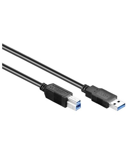 Alcasa GCT-0952 USB 3.0 A USB 3.0 B Zwart kabeladapter/verloopstukje