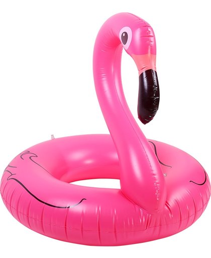 Opblaasbare flamingo knalroze / De musthave van deze zomer