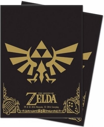 The Legend of Zelda Trading Card Deck Protector Sleeves - Black & Gold