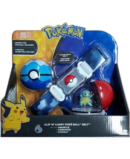 Pokemon Clip & Carry Pokeball Belt (Squirtle + Dive Ball)