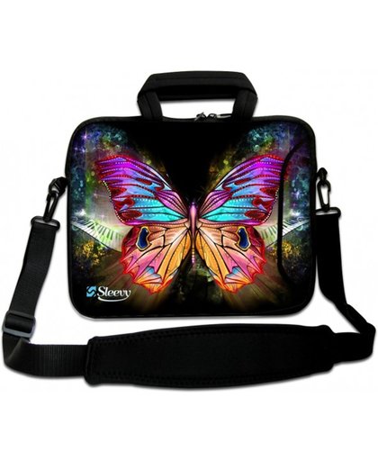 Laptoptas 15,6 inch gekleurde vlinder - Sleevy