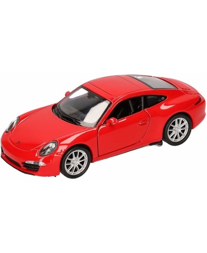 Speelgoed rode Porsche 911 Carrera S auto 1:36 - modelauto / auto schaalmodel