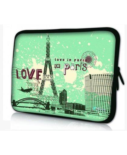 Sleevy 10.1 laptophoes Love in Paris