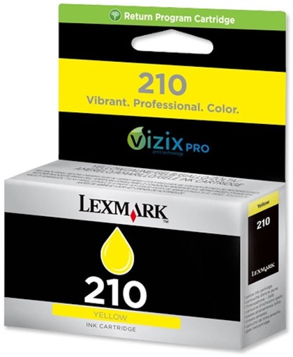 Lexmark 210 Y inktcartridge Geel