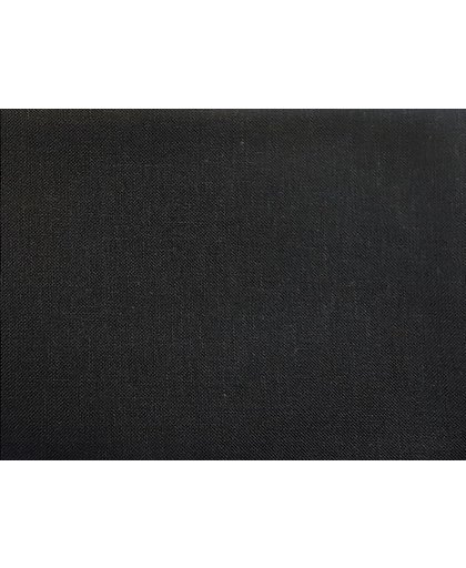100 x 140 cm zwarte Linnen Borduurstof - black - 32 count - 13 kruisjes per cm fijne borduurstramien evenweave