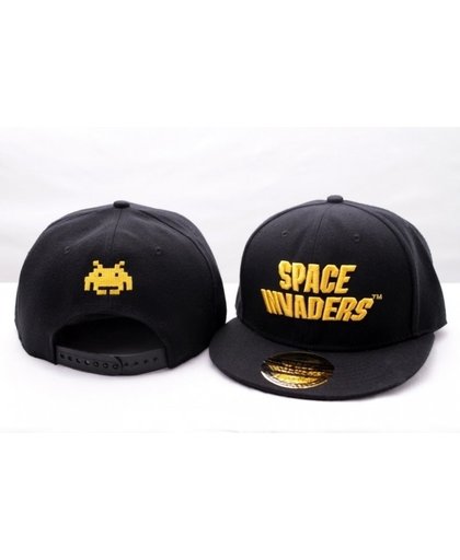 Space Invaders Logo Cap Black