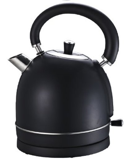 Retro waterkoker Biko -1,8 liter inhoud Zwart
