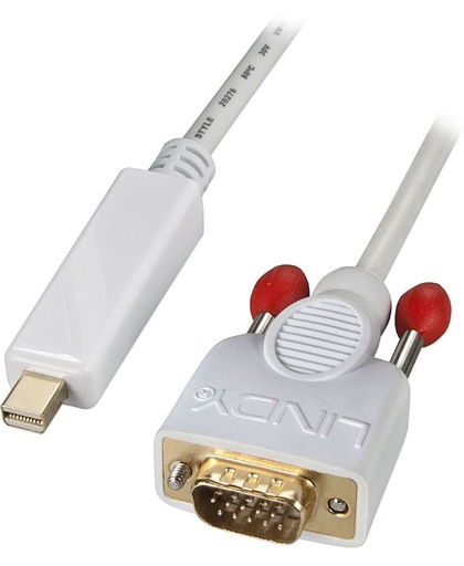 Lindy 41968 Mini Displayport VGA Wit kabeladapter/verloopstukje