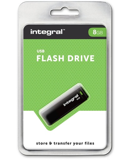 Integral Black - USB-stick - 8 GB