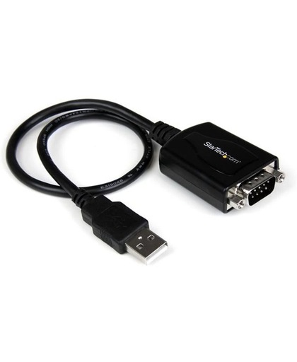 StarTech.com Korte USB naar RS232 Seriële DB9 Adapterkabel met COM-behoud kabeladapter/verloopstukje