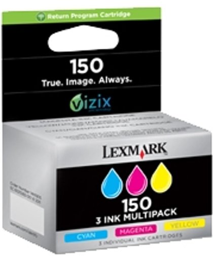 Lexmark 14N1805E inktcartridge Cyaan, Magenta, Geel