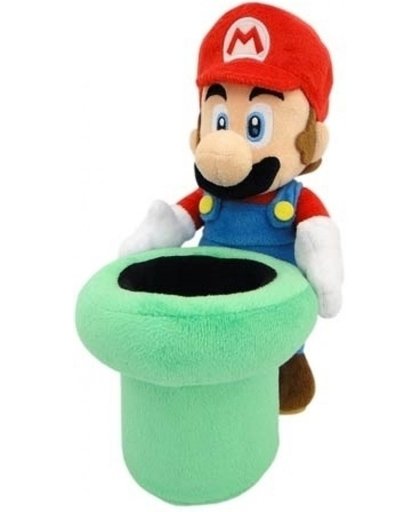 Super Mario Pluche - Mario with Warp Pipe 25cm