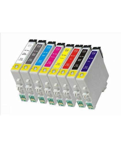 Epson T0540-T0549 MediaHolland Compatible inktpatronen set van 8 stuks