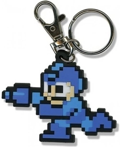 Megaman 10 8-Bit Rubber Keychain - Mega Man