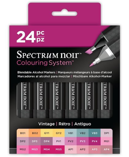 Spectrum noir 24 Stiften Set - Vintage
