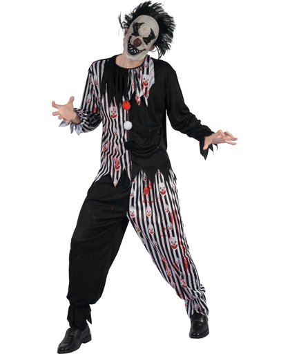 Psychopatische clown kostuum voor mannen