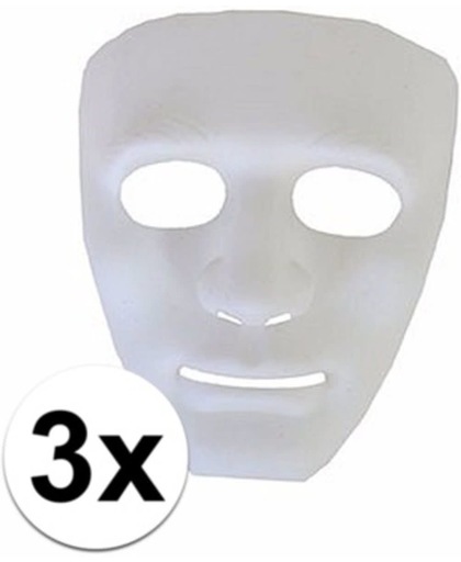 Halloween 3 plastic spoken gezichtsmaskers