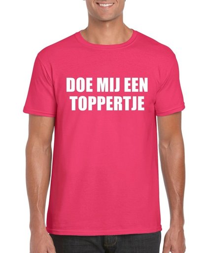 Doe mij een Toppertje shirt roze voor heren - Toppers dresscode 2018 L
