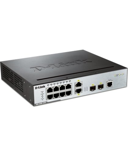 D-Link DGS-3000-10TC L2 Gigabit Ethernet (10/100/1000) Power over Ethernet (PoE) Zwart netwerk-switch