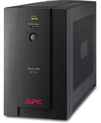 APC Back- 950VA noodstroomvoeding 4x stopcontact, USB UPS