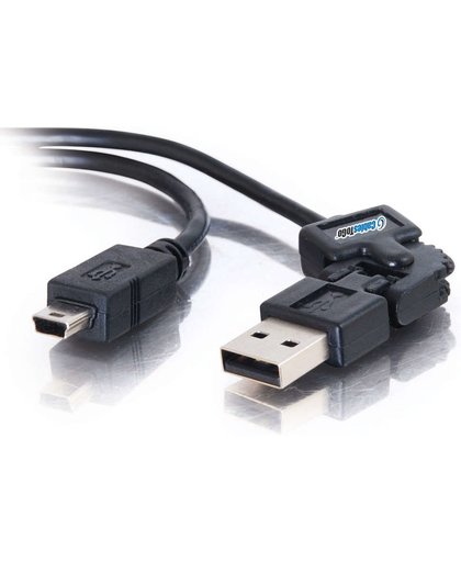 C2G 2m FlexUSB 2.0 A/5-Pin Mini-B Cable 2m USB A Mini-USB B Mannelijk Mannelijk Zwart USB-kabel