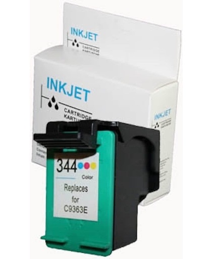 Merkloos   Inktcartridge / Alternatief voor de inkt cartridge voor Hp 344 kleur wit Label