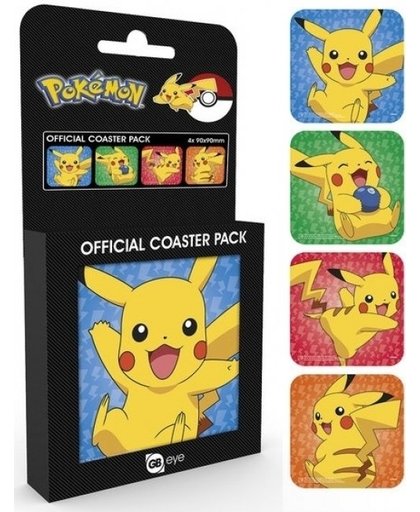 Pokemon Official Coaster Pack - Pikachu