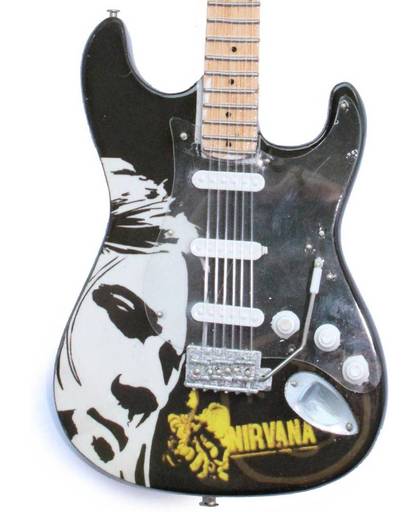 Miniatuur gitaar Kurt Cobain - Nirvana