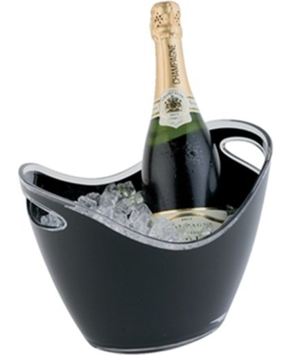 Wijn- en/of champagnekoeler - Zwart - 27x20xh21 cm