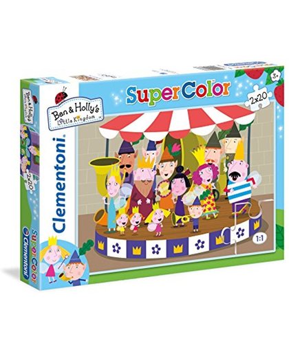 Clementoni Supercolor Ben & Holly's Little Kingdom puzzel 2 x 20 stukjes