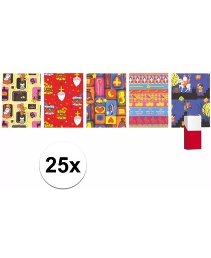 Sinterklaas - 25 rollen Sinterklaas kadopapier - 200 x 70 cm - cadeaupapier / inpakpapier