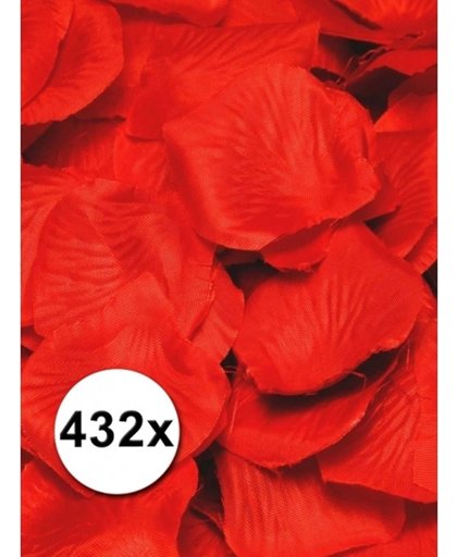 Luxe rode rozenblaadjes 432 stuks