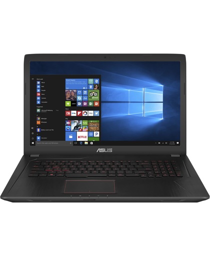 ASUS FX753VD-GC171T Zwart Notebook 43,9 cm (17.3") 1920 x 1080 Pixels 2,5 GHz Zevende generatie Intel® Core™ i5 i5-7300HQ